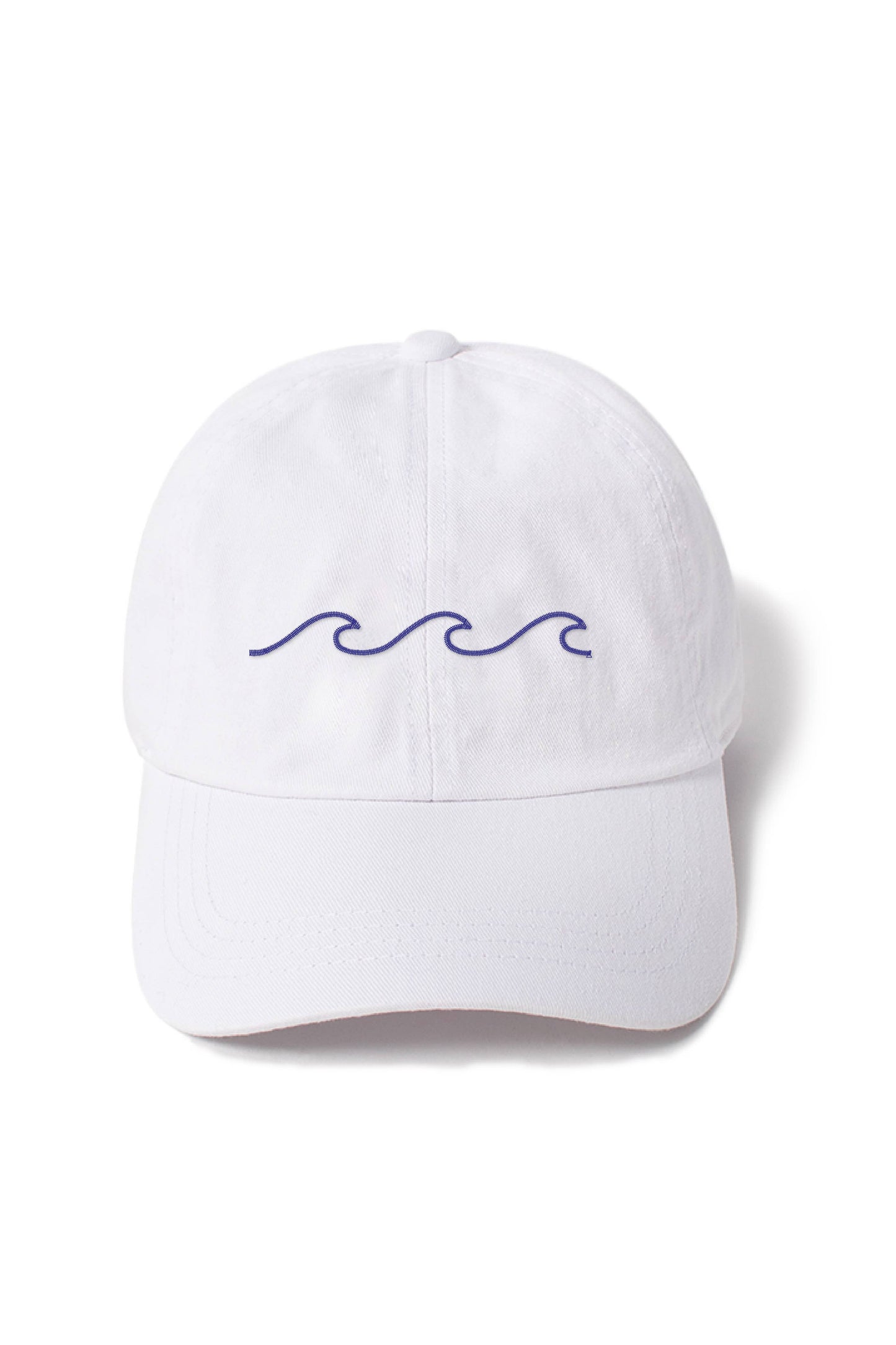 "Waves" Embroidery Washed Baseball Cap hat