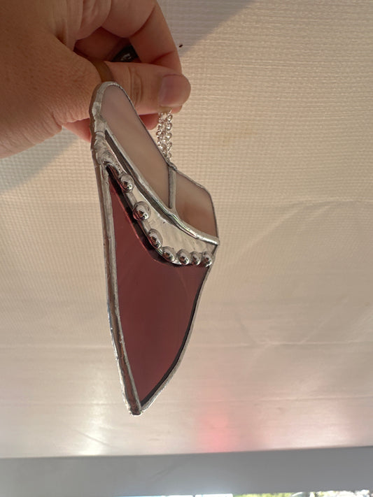 Lizard Glass Design - Shark tooth stained glass