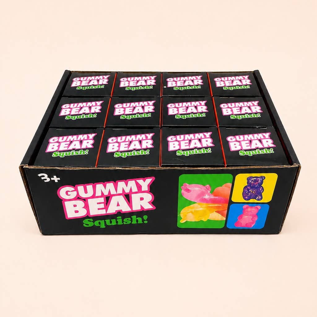 Squishy Glitter Bear Stress Relief Toy 12-pc Set | 40BTS427