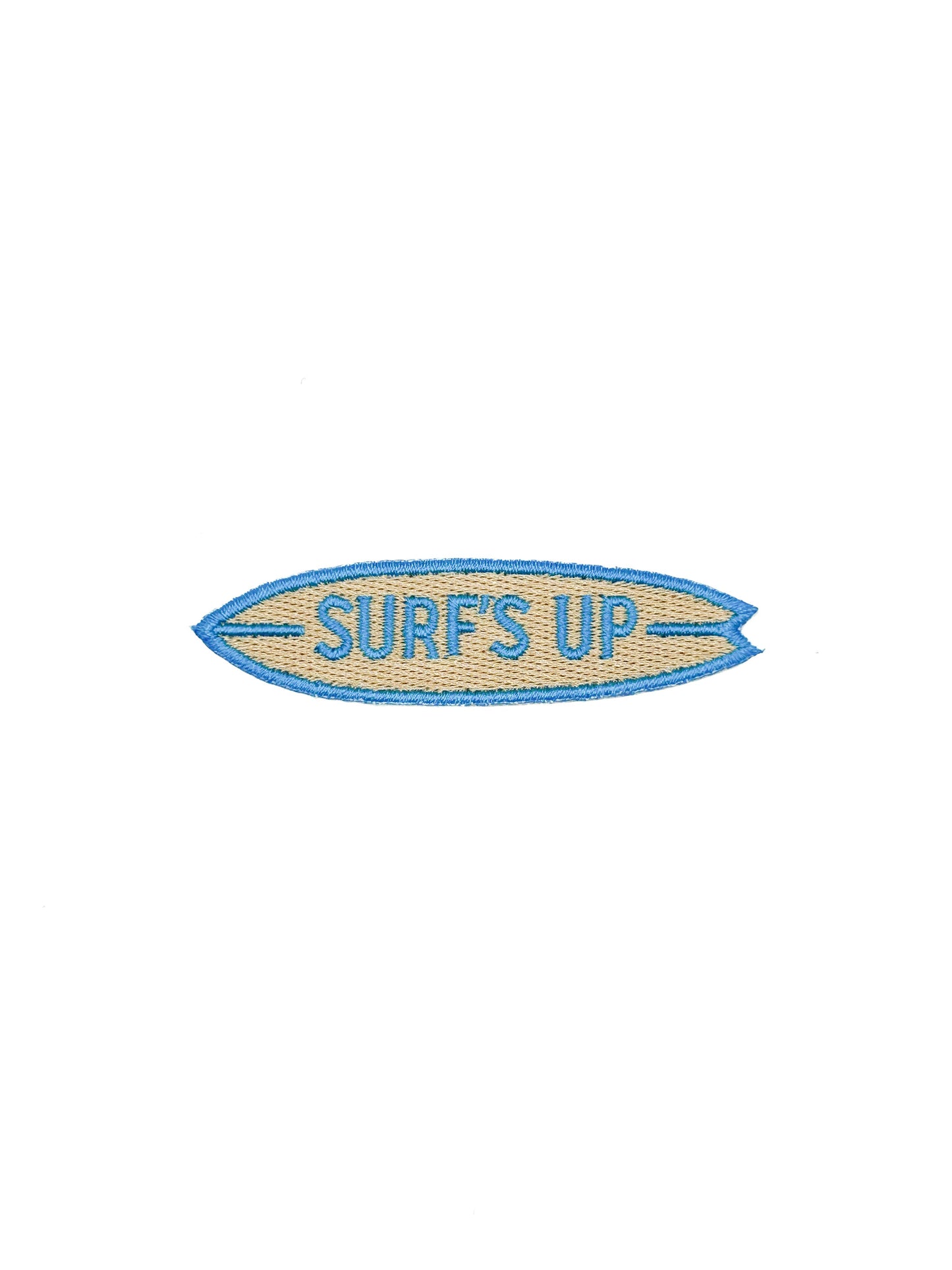 Surf’s Up Embroidered Patch – Surfboard Patch, Coastal Quote
