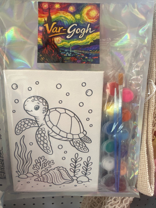 Var-Gogh canvas and paint set