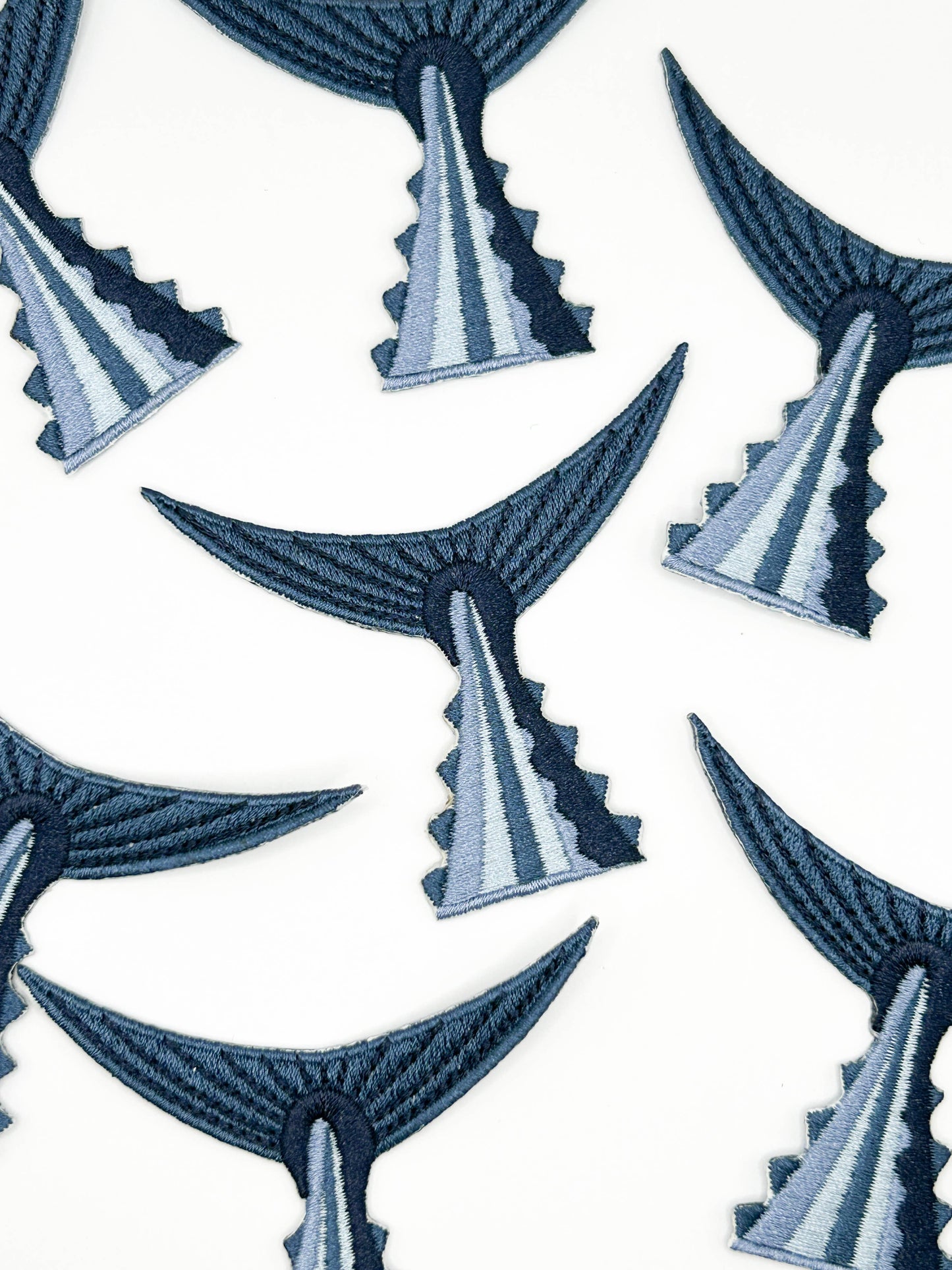 Tuna Tail Embroidered Patch – Fish Tail Patch, Sport Fishing