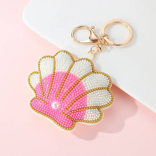 Beaded Fish Seashell Lobster Keychains