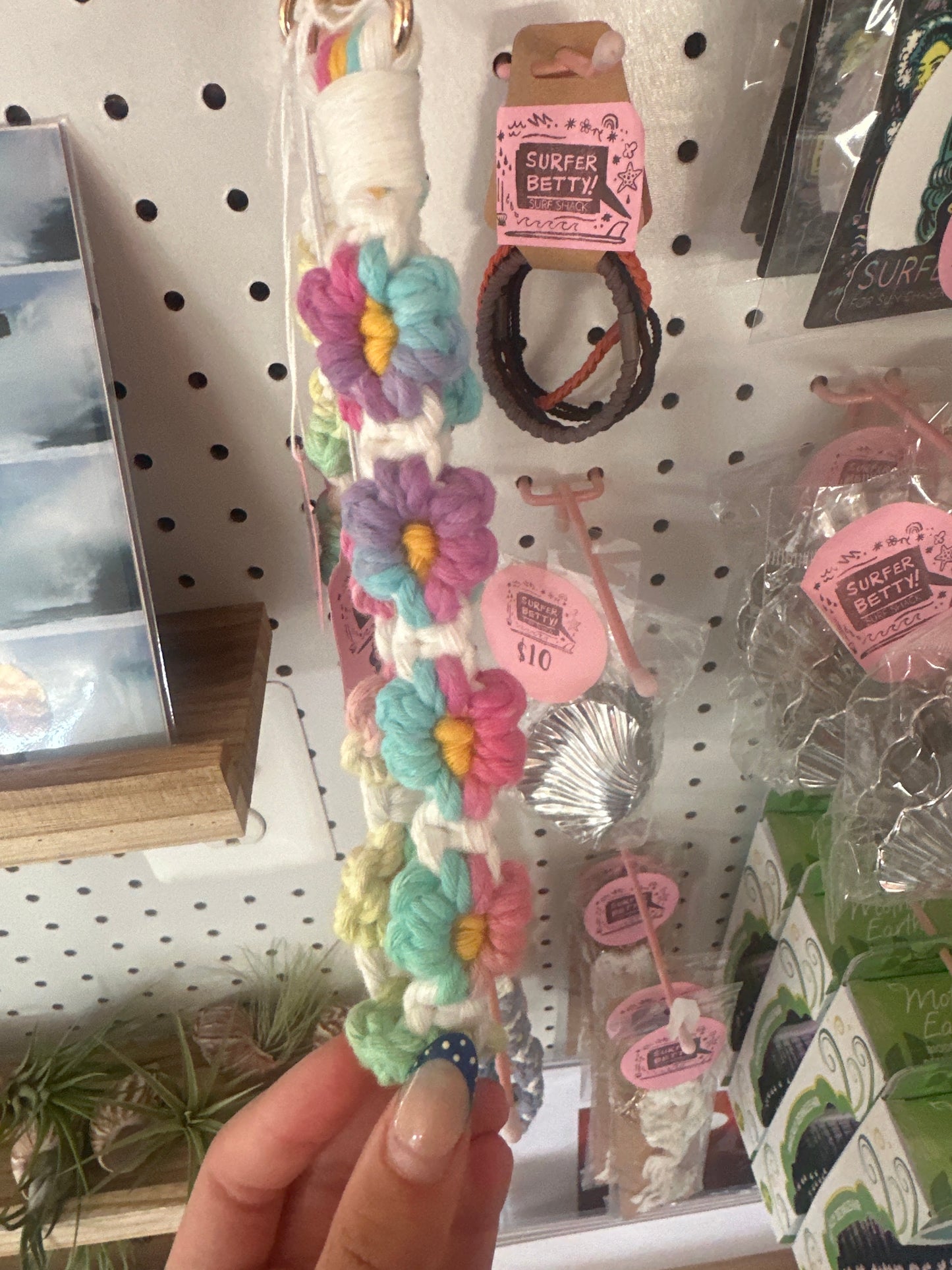 Flower key chain