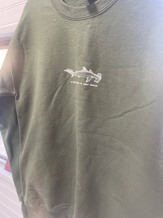 shes on edge - Shark Crewneck - If they wanted to they would