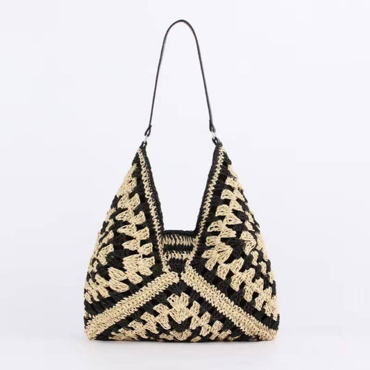 Crochet Open-Weave Boho Handbag | 40P602
