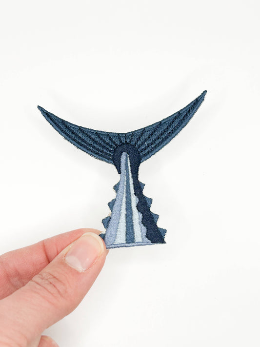 Tuna Tail Embroidered Patch – Fish Tail Patch, Sport Fishing