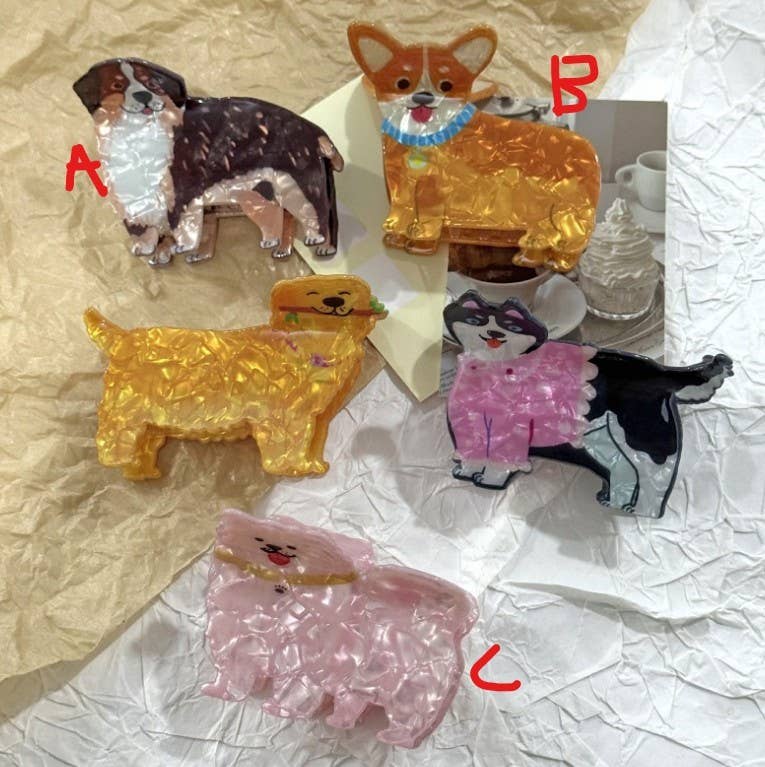 DOG HAIR CLAW CLIPS
