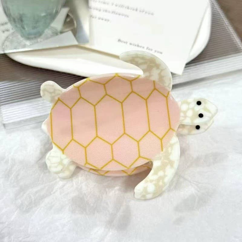 Adorable Tortoise Turtle Hair Claw Clips