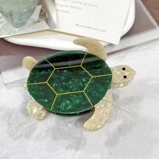 Adorable Tortoise Turtle Hair Claw Clips