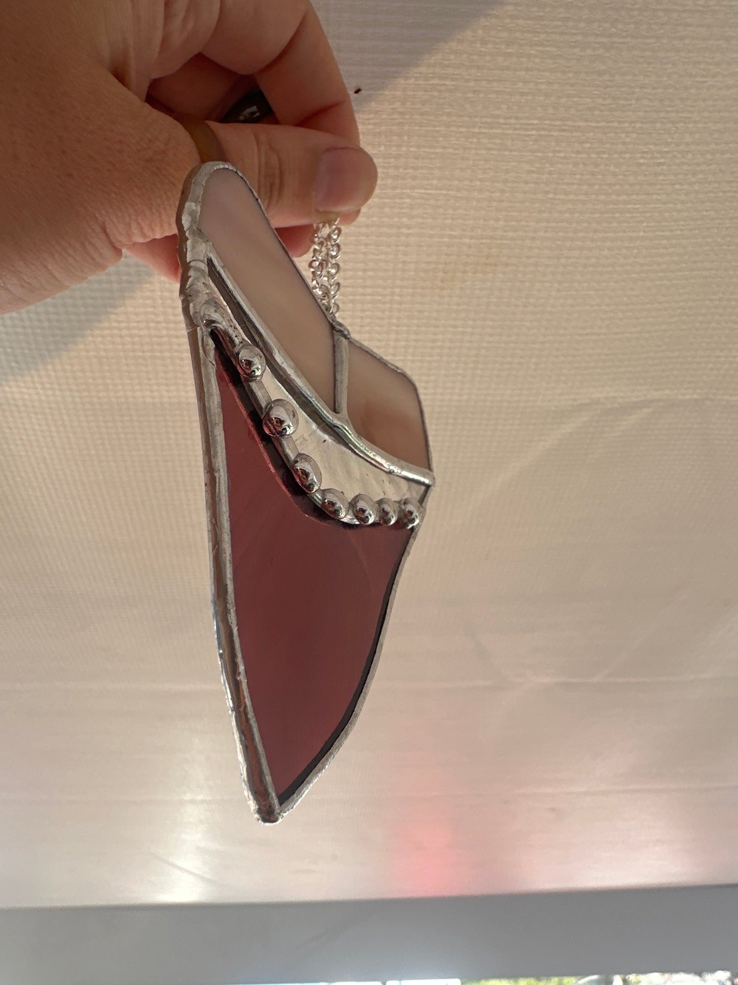 Lizard Glass Design - Shark tooth stained glass