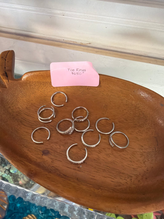Toe rings - real gold and silver