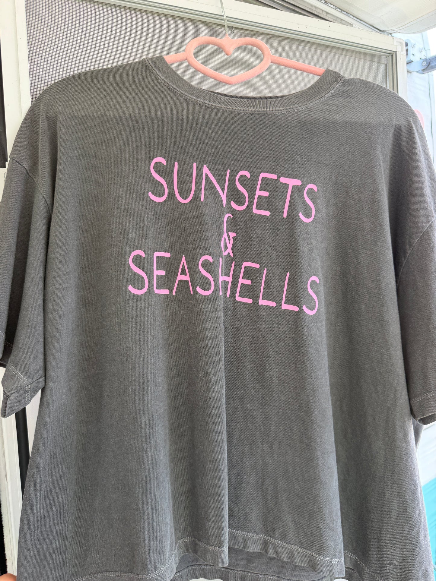 Betty - Sunset & Sea Shells Crop Top