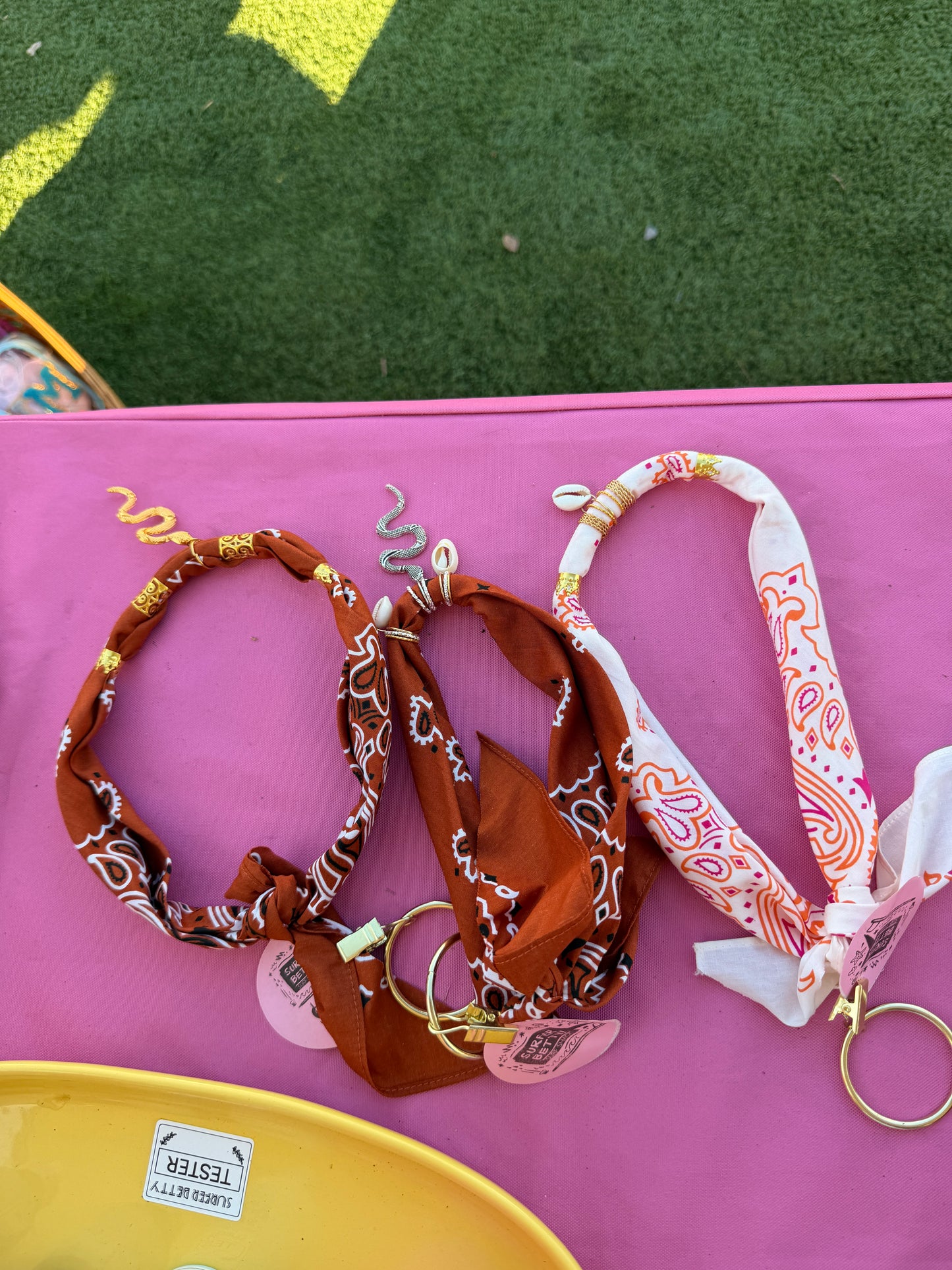 Bandanas with Charms