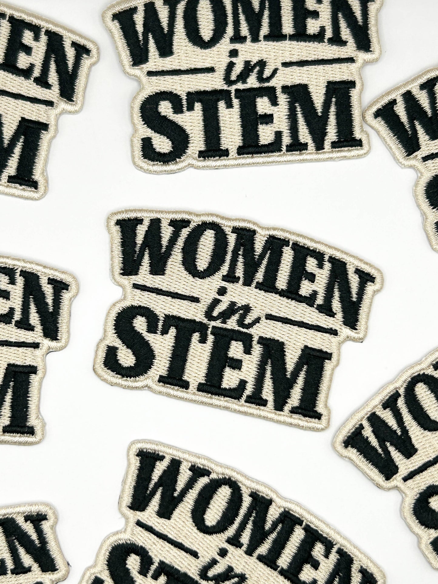Women in STEM Embroidered Patch Empowerment Quote Patch