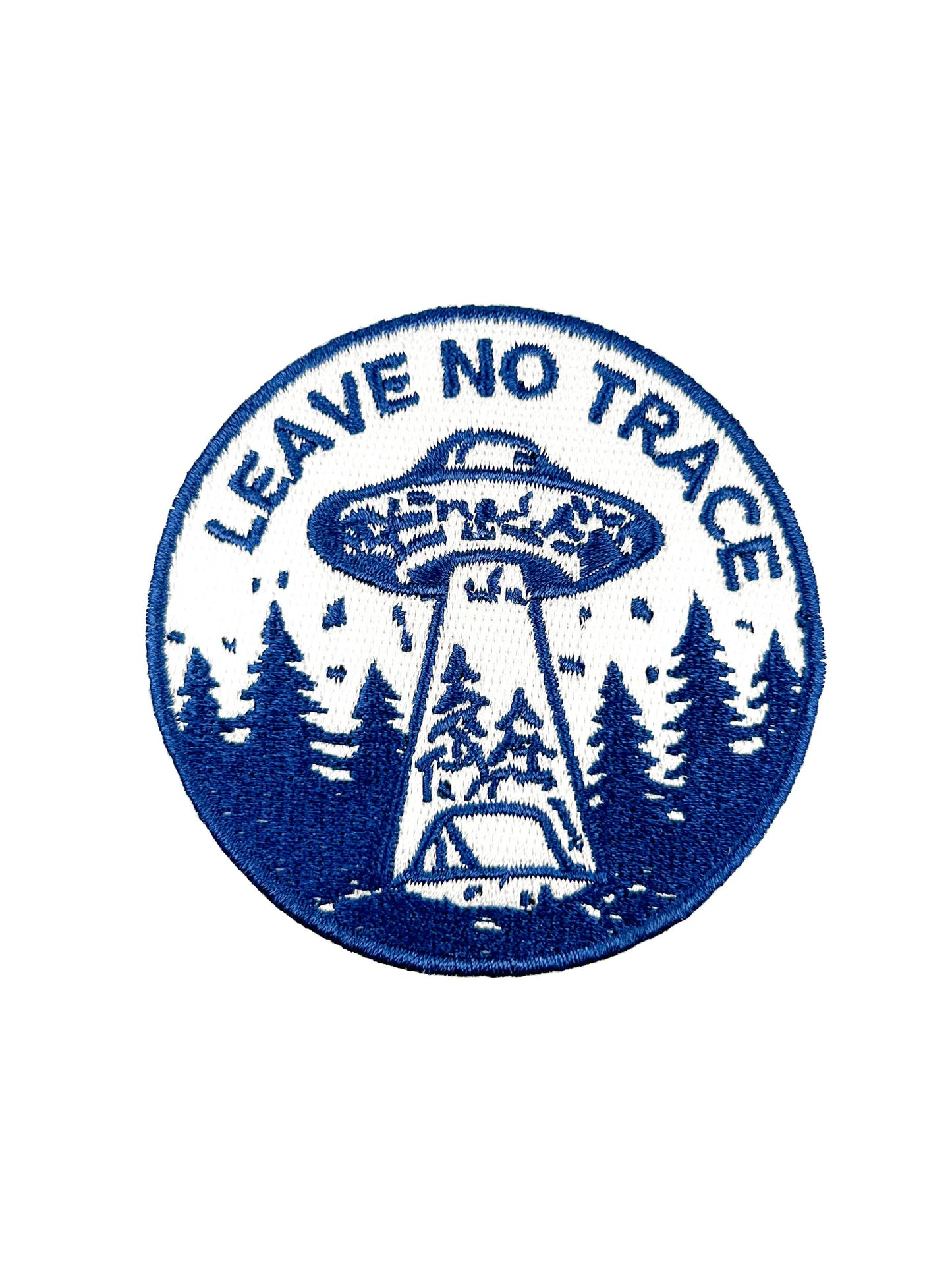 Leave No Trace UFO Patch Embroidered Camping UFO
