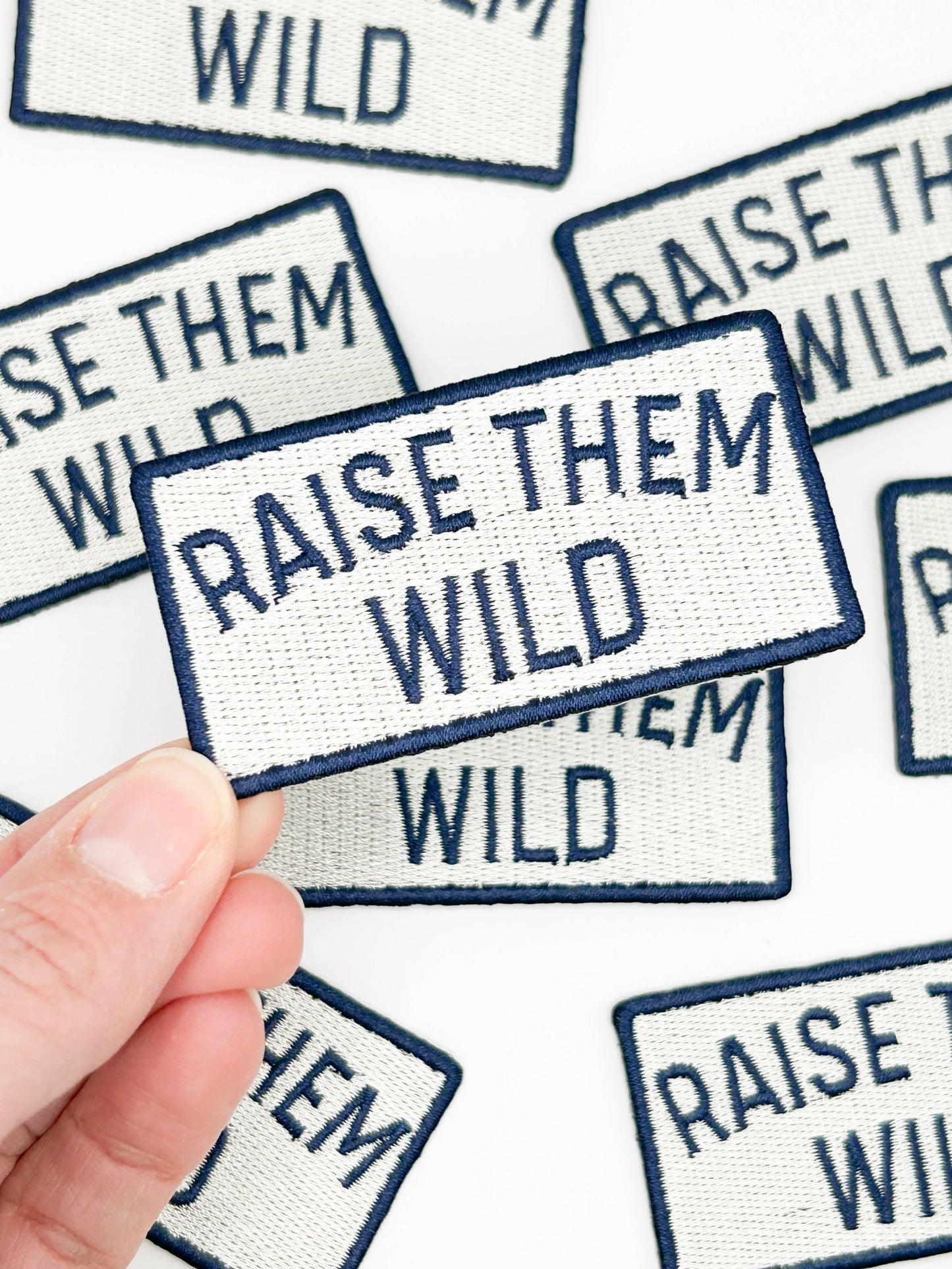 Raise Them Wild Embroidered Patch – Adventure Patch, Outdoor