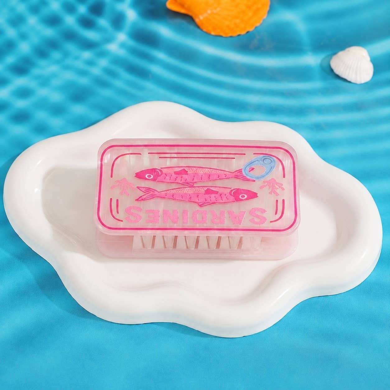 Retro Gourmet Sardine Tin Hair Claw Clip
