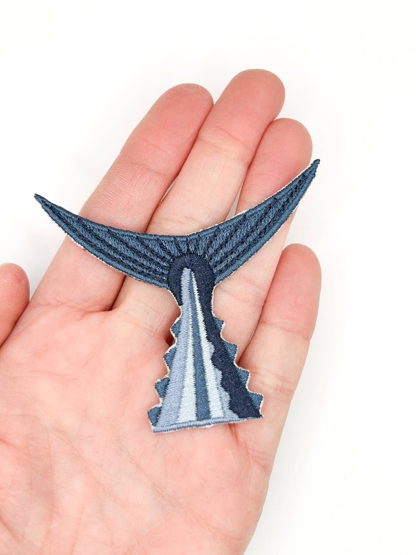 Tuna Tail Embroidered Patch – Fish Tail Patch, Sport Fishing