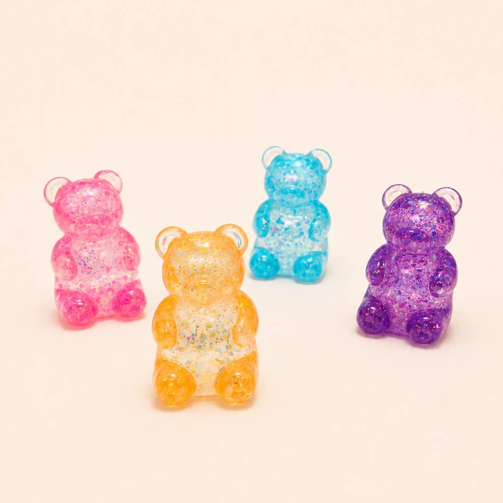 Squishy Glitter Bear Stress Relief Toy 12-pc Set | 40BTS427